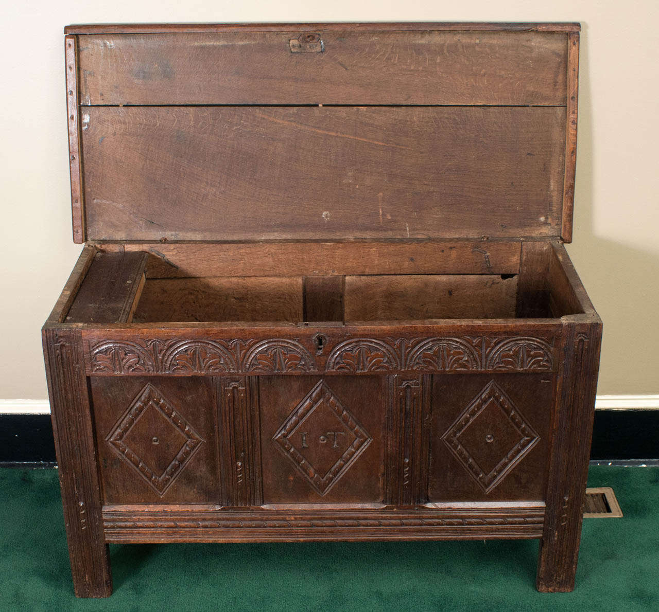 Jacobean Coffer or Chest In Excellent Condition In Alexandria, VA