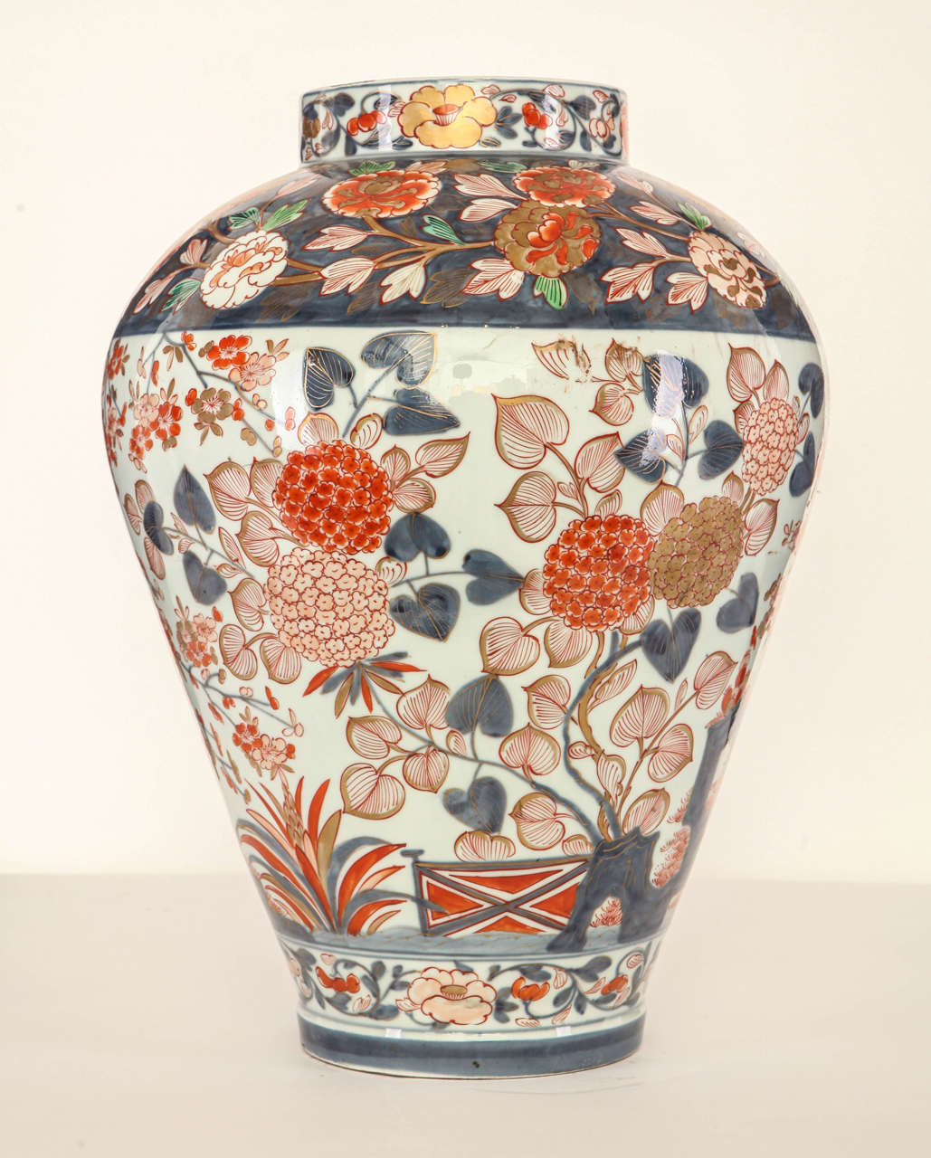 Late 18th Century Pair of Imari style Vases with covers