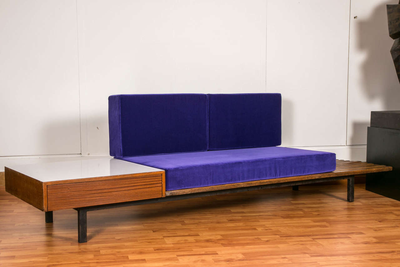 French Charlotte Perriand Bench from Cité Cansado, Mauritania, circa 1958
