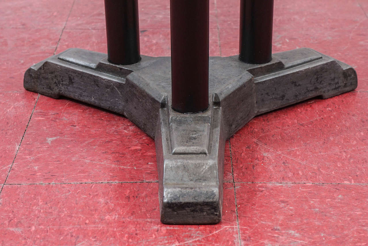 Mid-20th Century French Deco Marble-Top Bistro Cafe Table