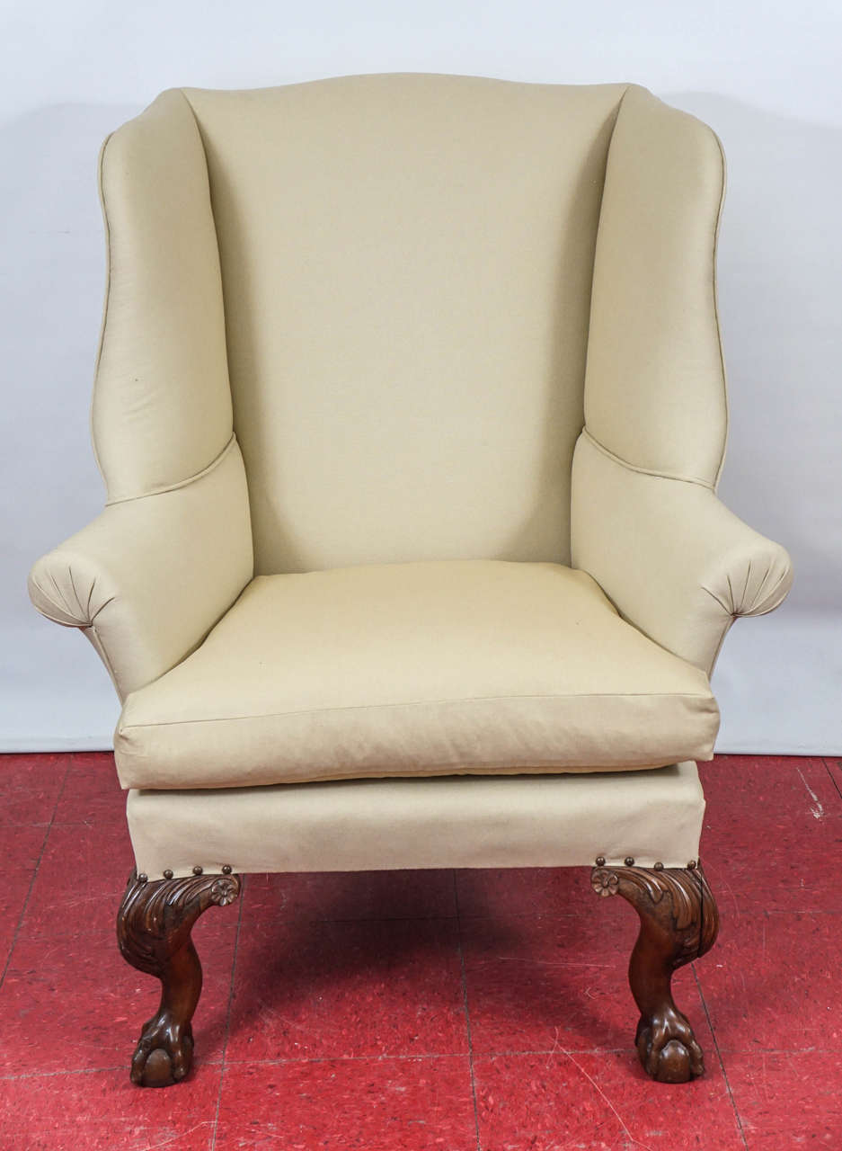Pair of II Wingback Chairs For Sale at 1stdibs