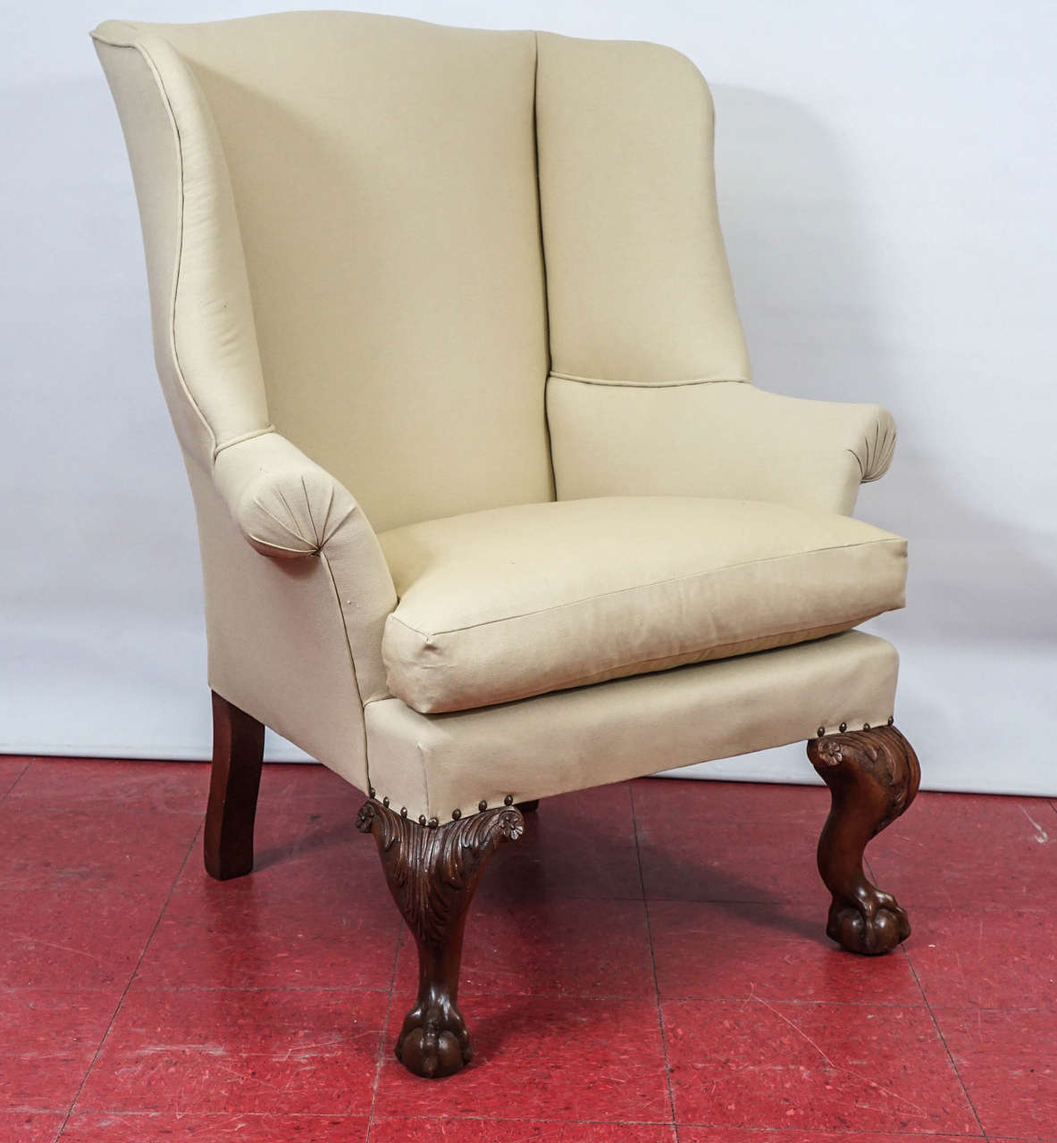 Pair of II Wingback Chairs For Sale at 1stdibs