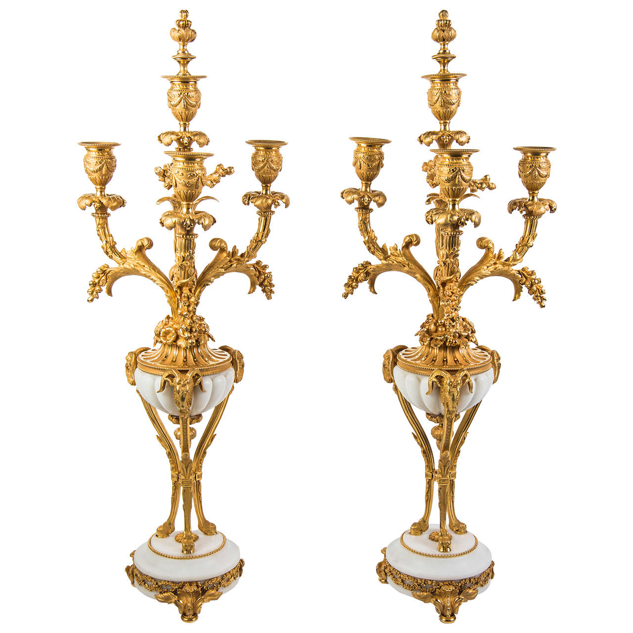 Pair of Gorgeous Candelabras For Sale