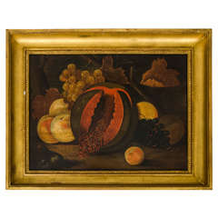 Naive Still Life of a Pomegranate