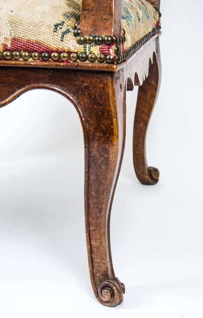 18th Century French Needlework Bergere For Sale at 1stDibs