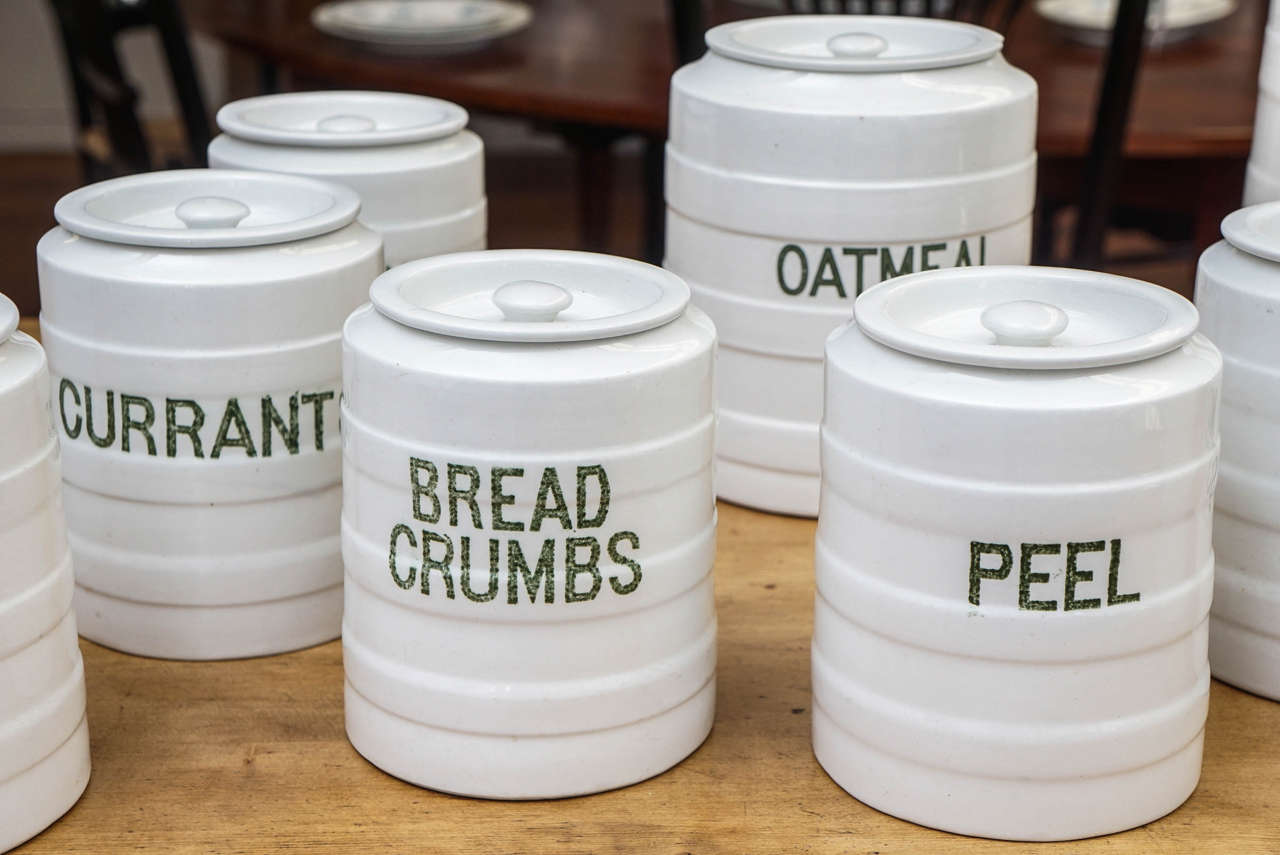 Ten-Piece English Canister Set 1