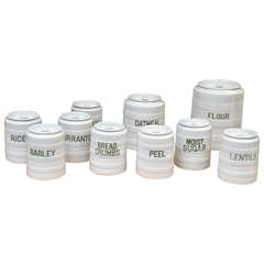 Ten-Piece English Canister Set