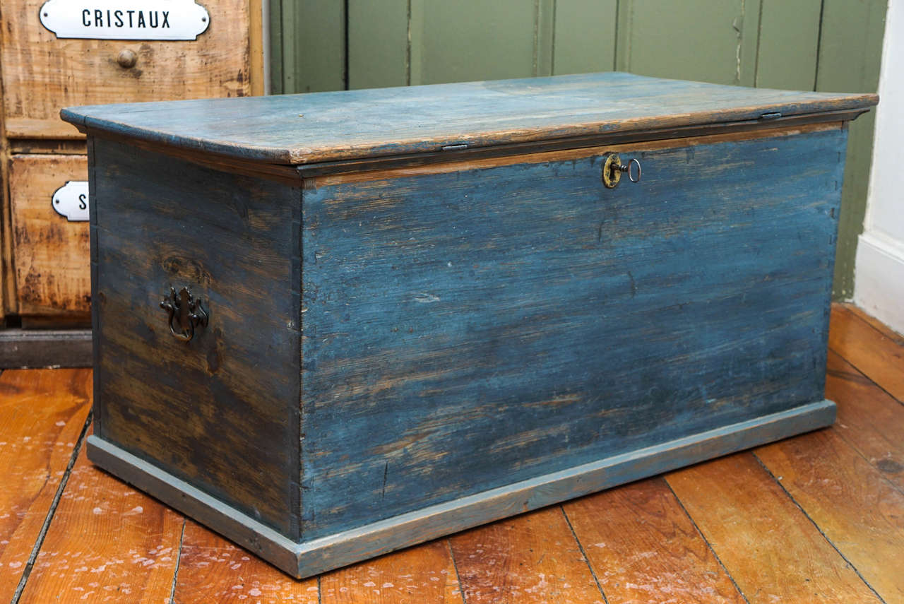 Original Painted Blanket Box at 1stDibs