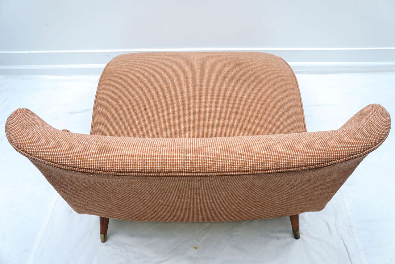 Mid-20th Century 1950s Curvy Chaise Lounge after McCobb or Probber