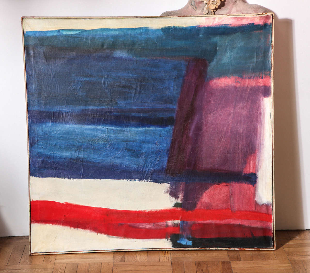 Oil on Canvas signed Helene McKinsey Herzbrun (1922-1984) Untitled
46.5 x 48.5