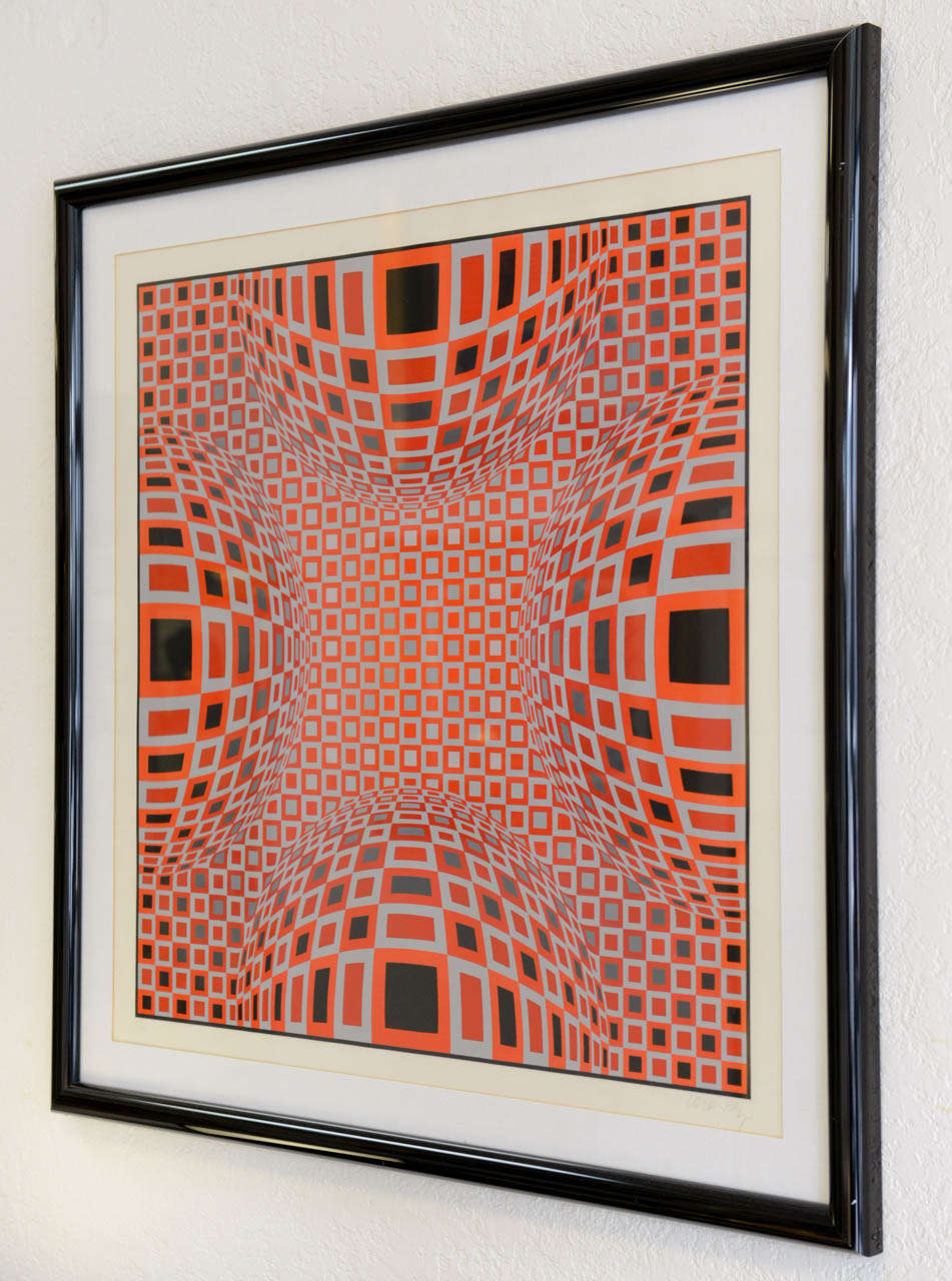 Victor Vasarely Silkscreen In Good Condition In West Palm Beach, FL