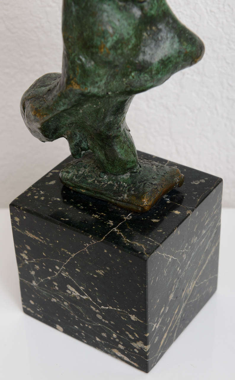 Chaim Gross Bronze on Marble Sculpture 3