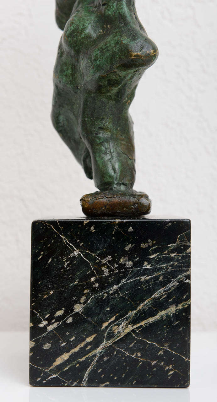 Chaim Gross Bronze on Marble Sculpture 6