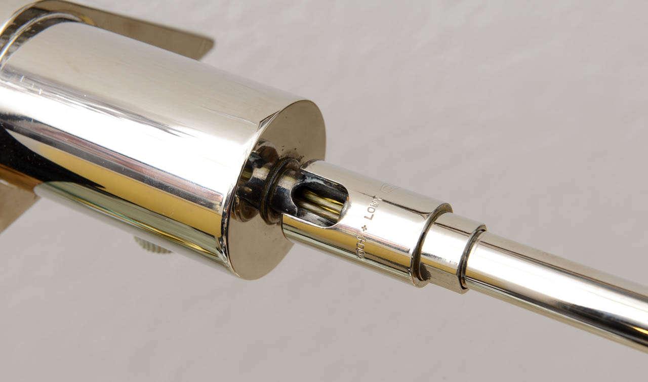 Late 20th Century Koch and Lowy Chrome Floor Lamp