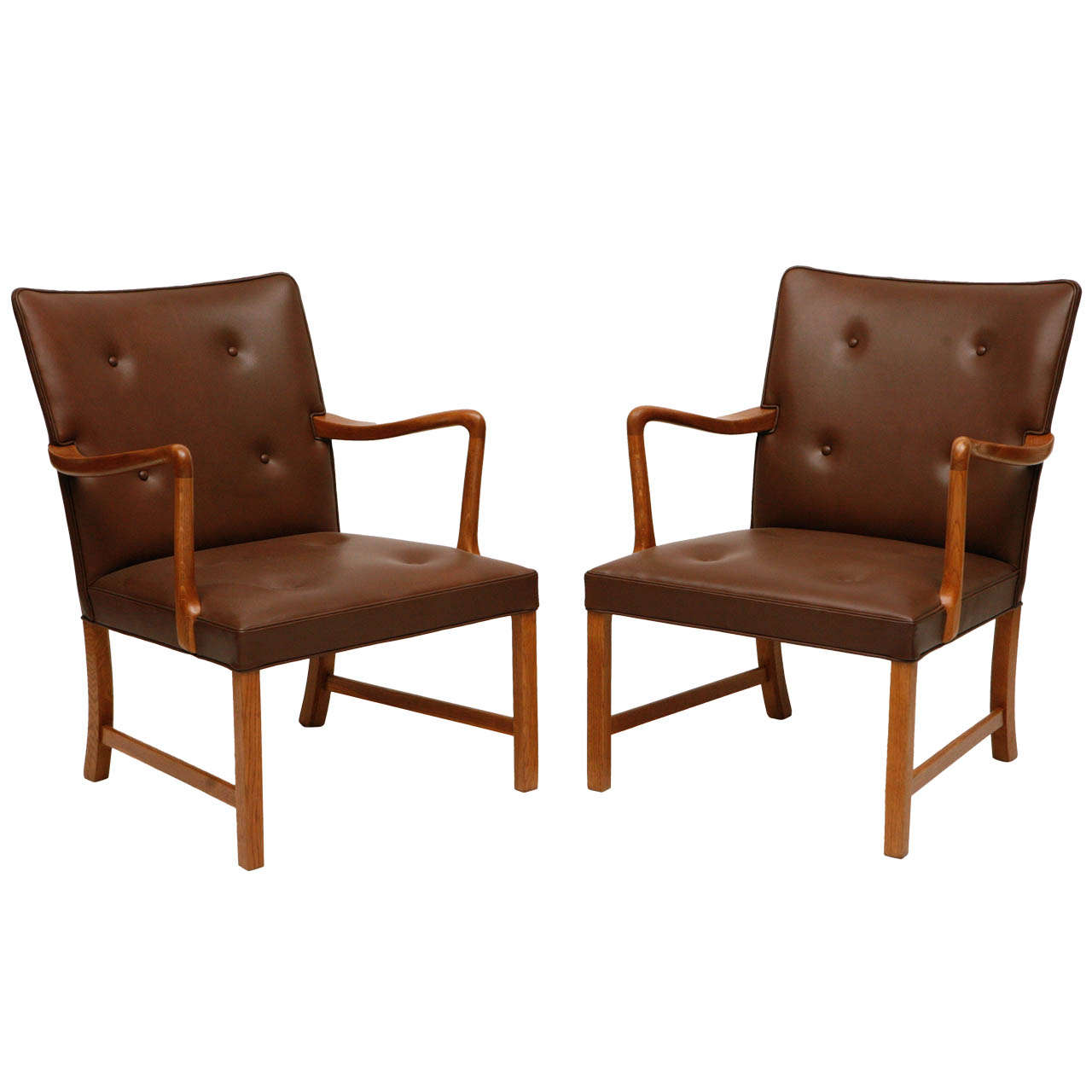 Pair Of Ole Wanscher Armchairs