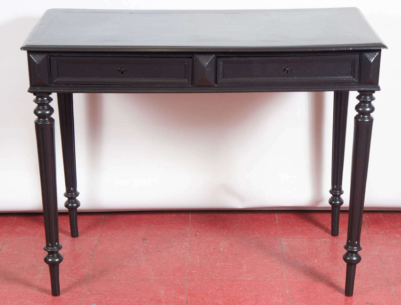 A handsom Napoleon III desk with large drawer.  Perfect as a night table, side table or vanity.
