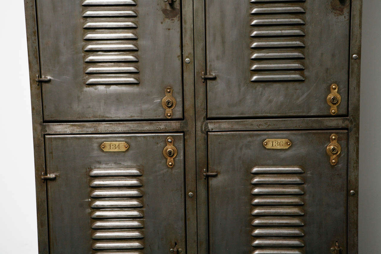Mid-20th Century Vintage Factory Locker Set