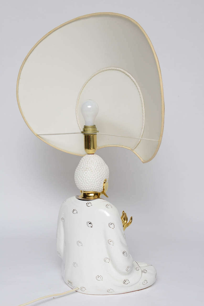 Whimsical Buddha Lamp by Idealux 'Signed' 2