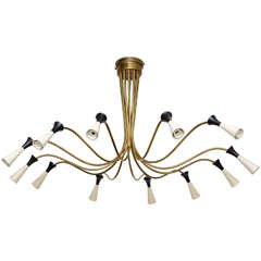 12 Light Chandelier in the Style of Stilnovo