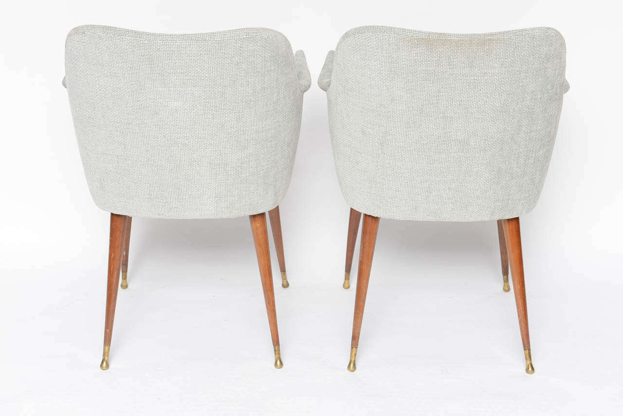 Pair of Sculptural Italian Sidechairs 2