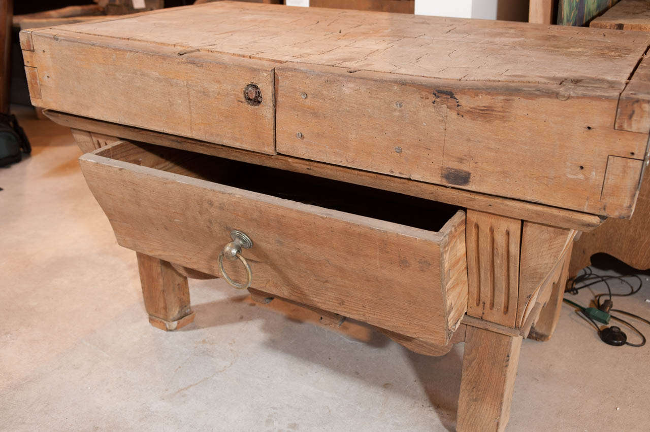 Louis Philippe 19th Century France Antique Wooden Bakers Counter circa 1860 For Sale