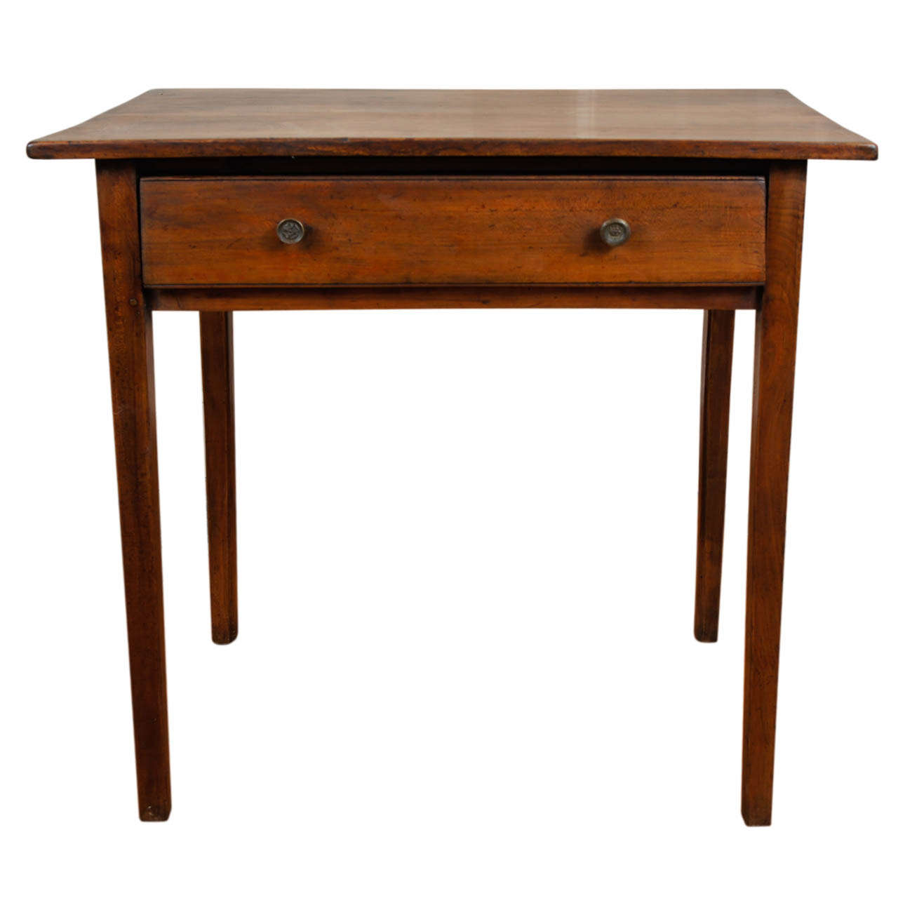 French Fruitwood 1 Drawer End Table