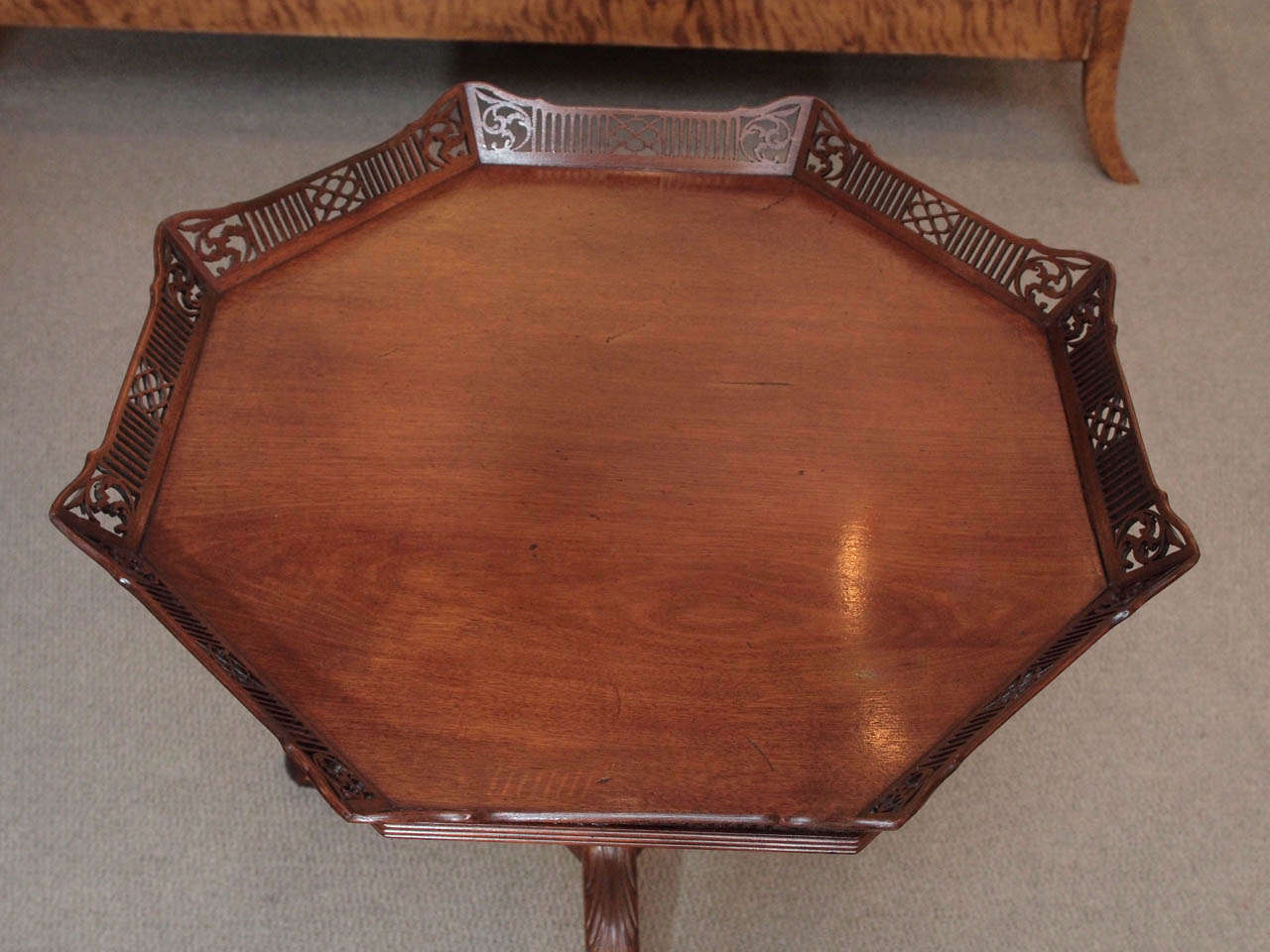 Georgian Antique English Mahogany Tea Table