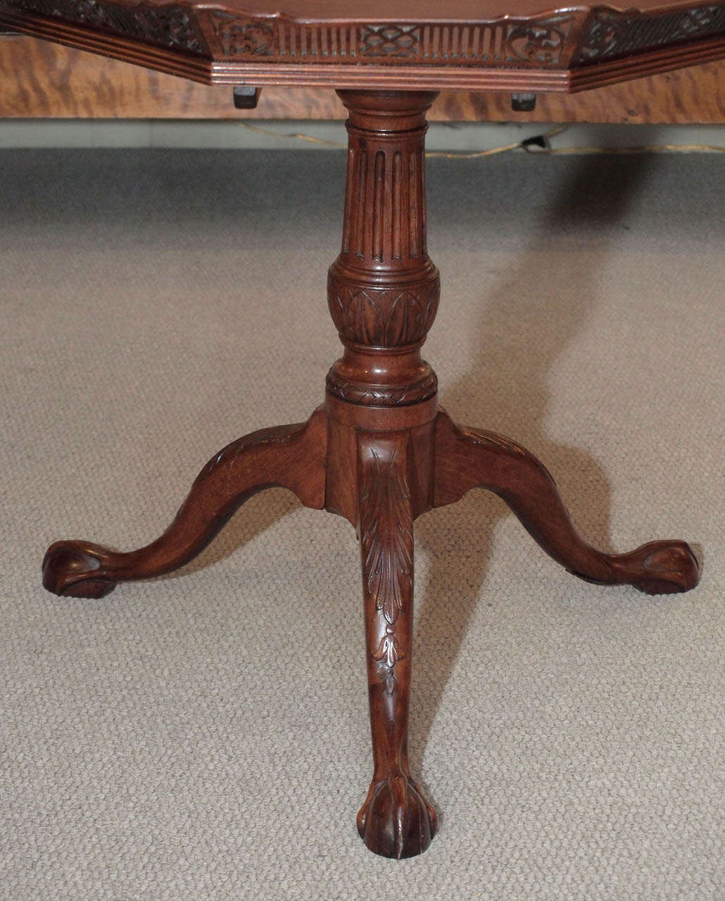 Antique English Mahogany Tea Table 1