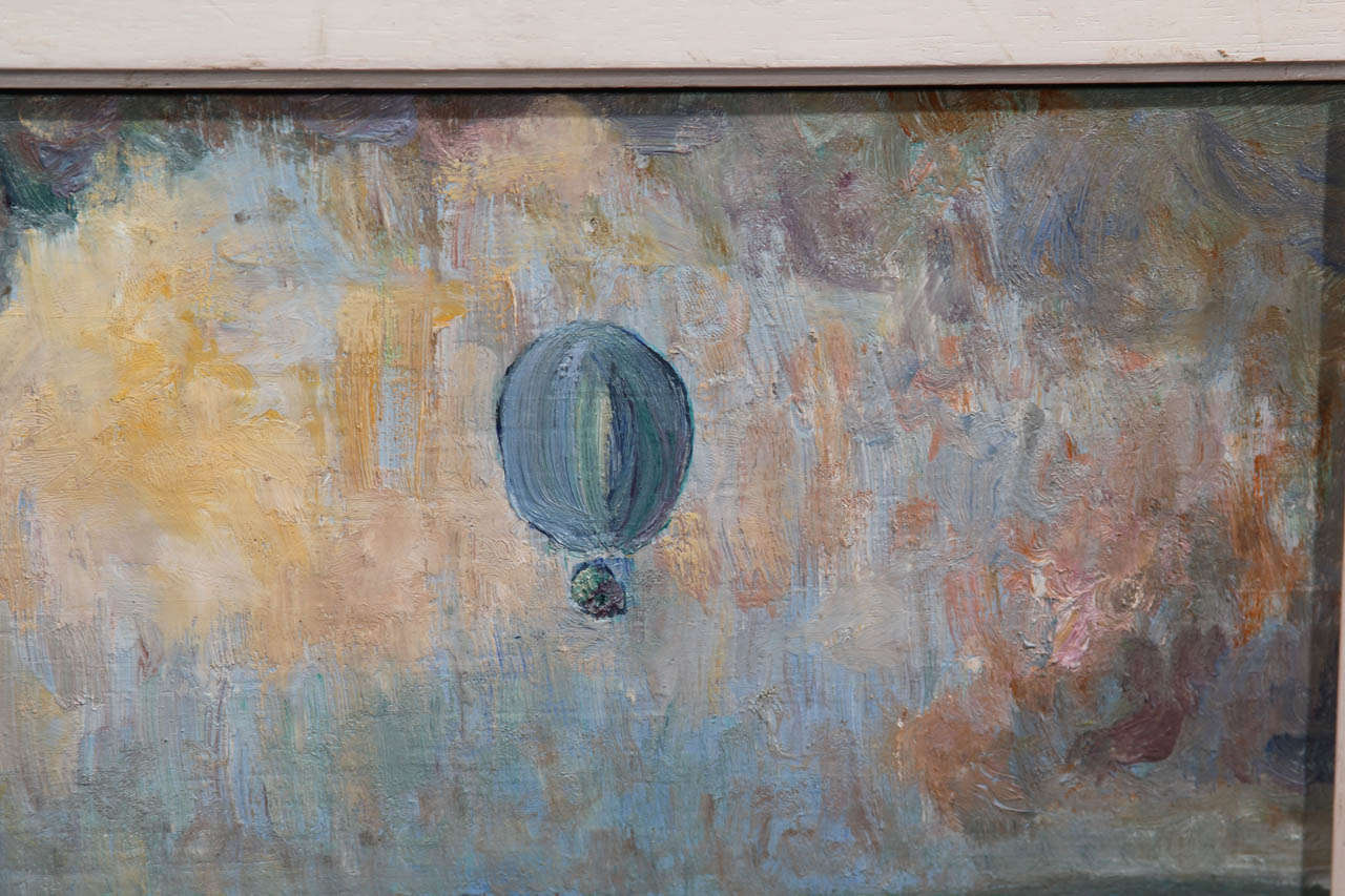 20th Century Seaside with Hot Air Balloon
