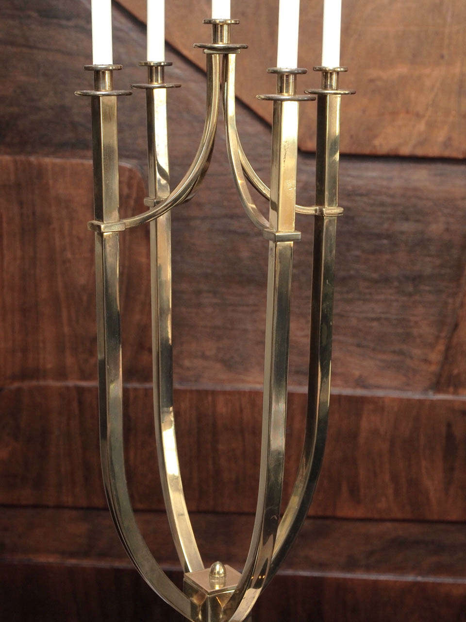 Brass Parzinger-Style Table Lamp, 1950s For Sale