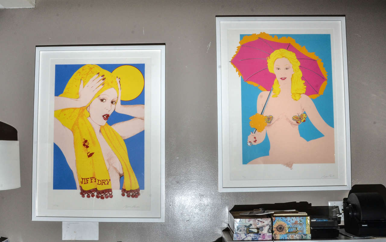 Pair of Serigraphs by Bob Pardo in Custom Frames