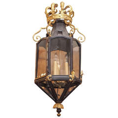 Italian Iron Lantern with Crown 6
