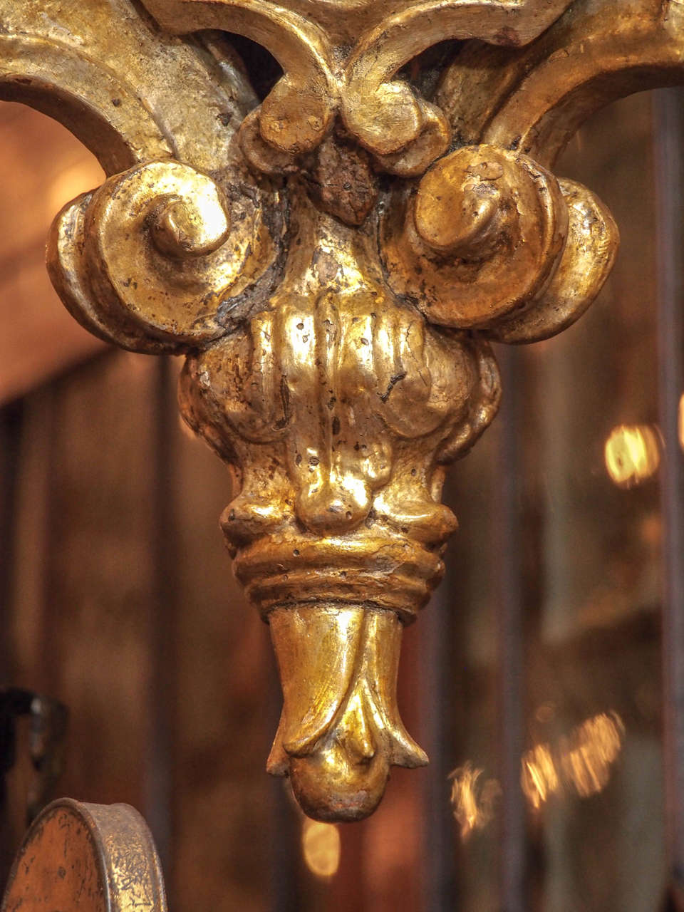 Italian Baroque Giltwood Lantern For Sale 1