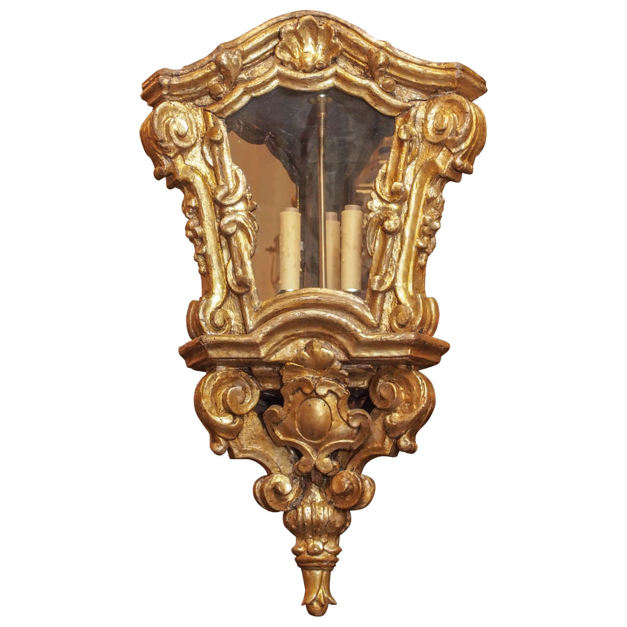 Italian Baroque Giltwood Lantern For Sale