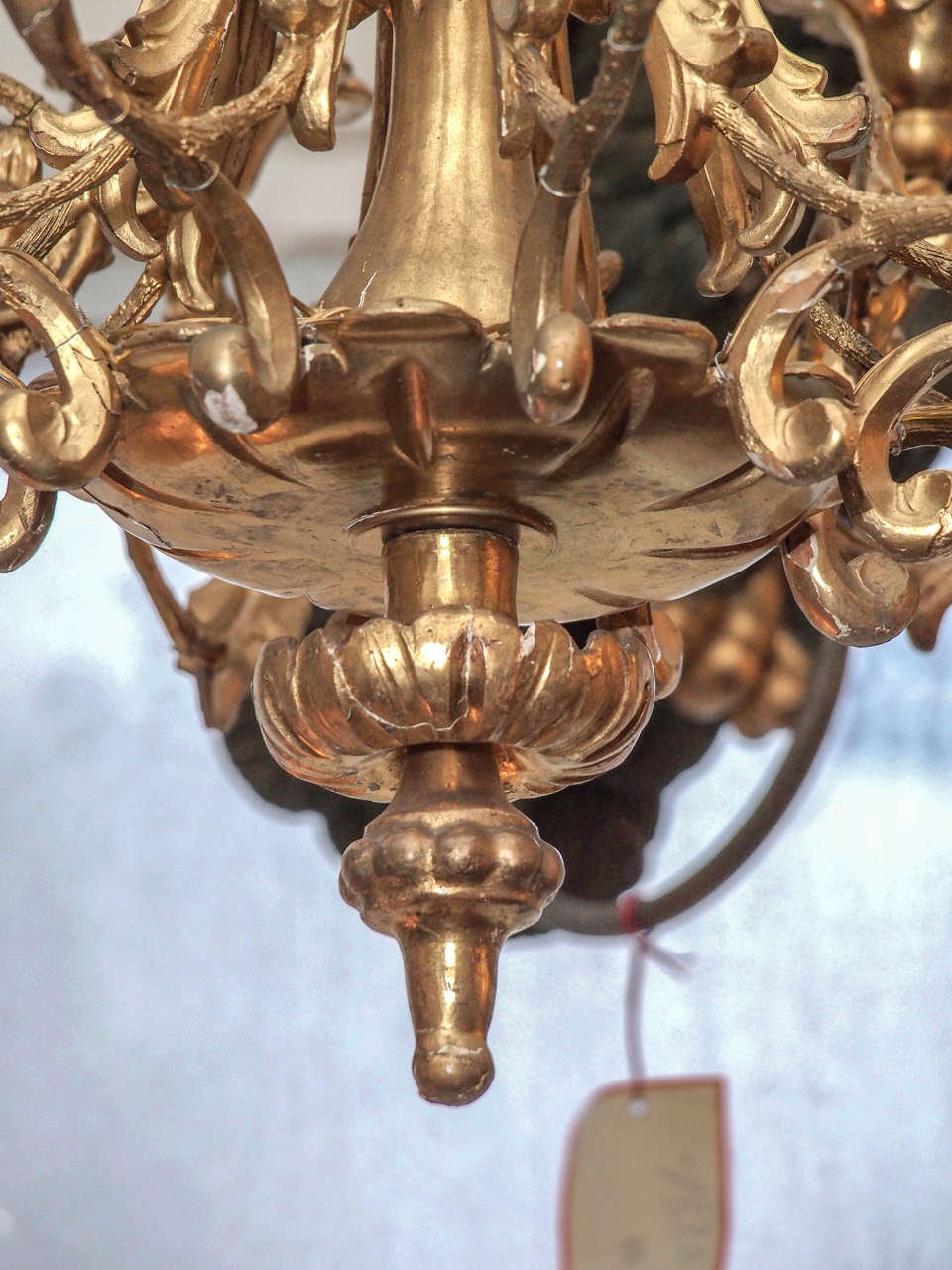 Italian Giltwood and Gesso Chandelier 1