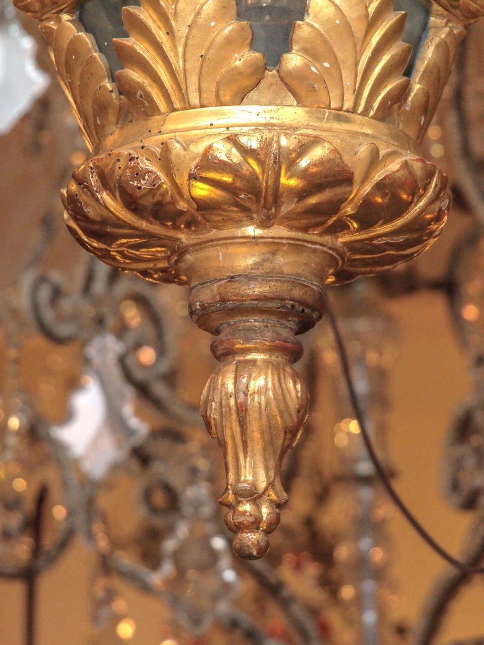 19th Century Giltwood Italian Lantern For Sale 3
