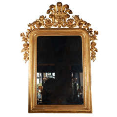 19th c grand mirror Italian.