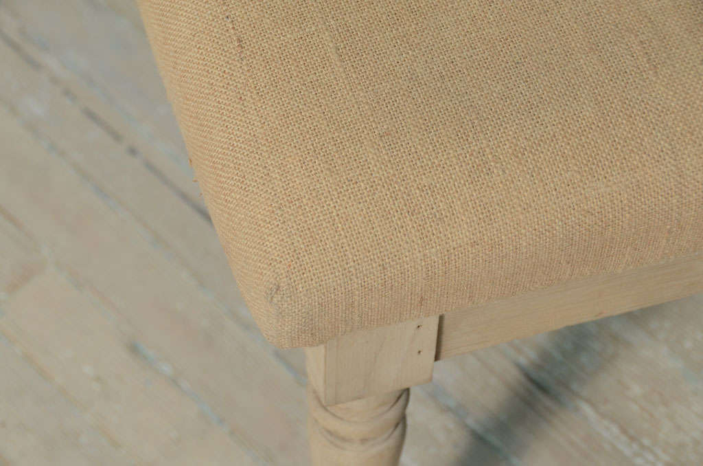 18th Century and Earlier Swedish Extra Long Upholstered Country Bench