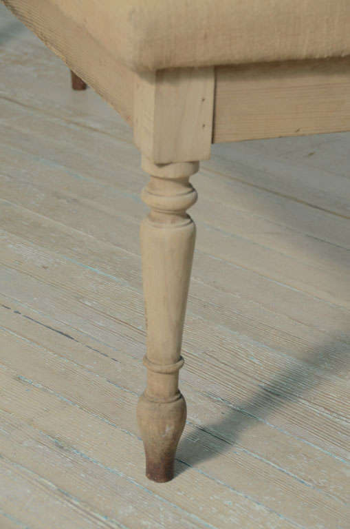 Swedish Extra Long Upholstered Country Bench 2
