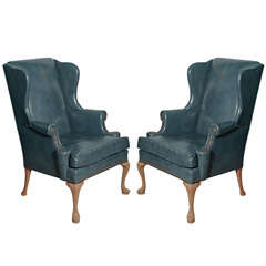 Pair of Wingback Chairs with beautiful nailhead detail