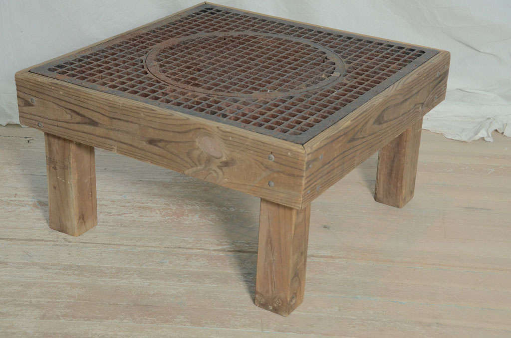 Unique Vintage Grate Coffee Table