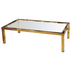 Bronze and Glass Cocktail Table
