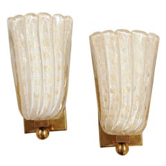 Pair of Murano Glass Sconces Pair of Murano Glass Sconces