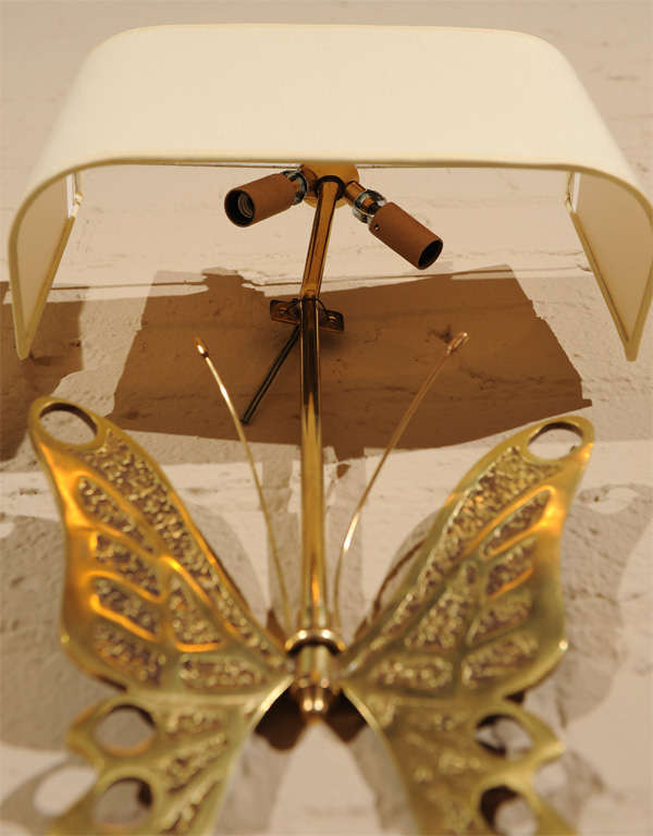 Mid-20th Century Unique Pair of Butterfly-Motif Sconces