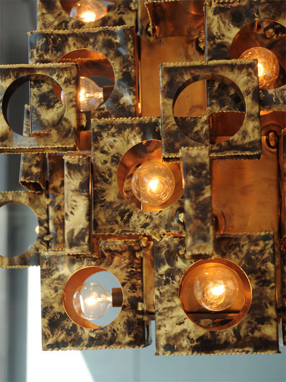 Tom Greene Brutalist Chandelier 3