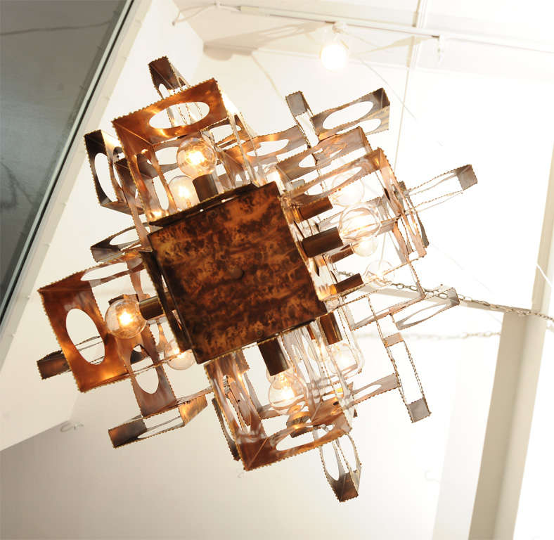 Tom Greene Brutalist Chandelier 4