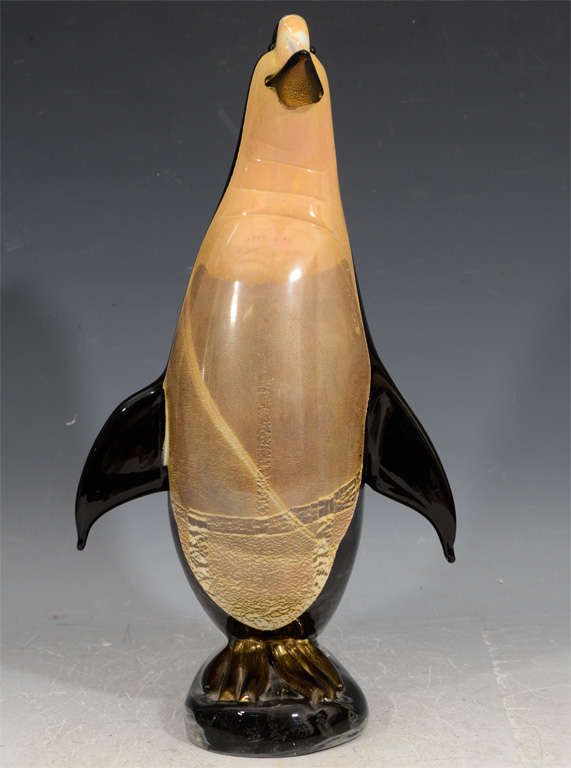 blown glass penguin figurines