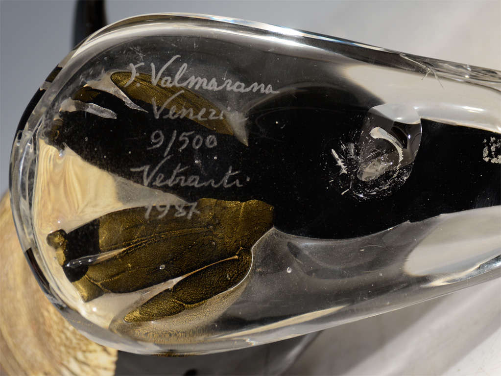 Vintage Glass Penguin by F. Valmarano Venezia Vetranti 2