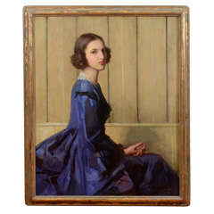 Vintage Oil on Canvas Portrait by Marguerite Stuber Pearson (1898-1978)
