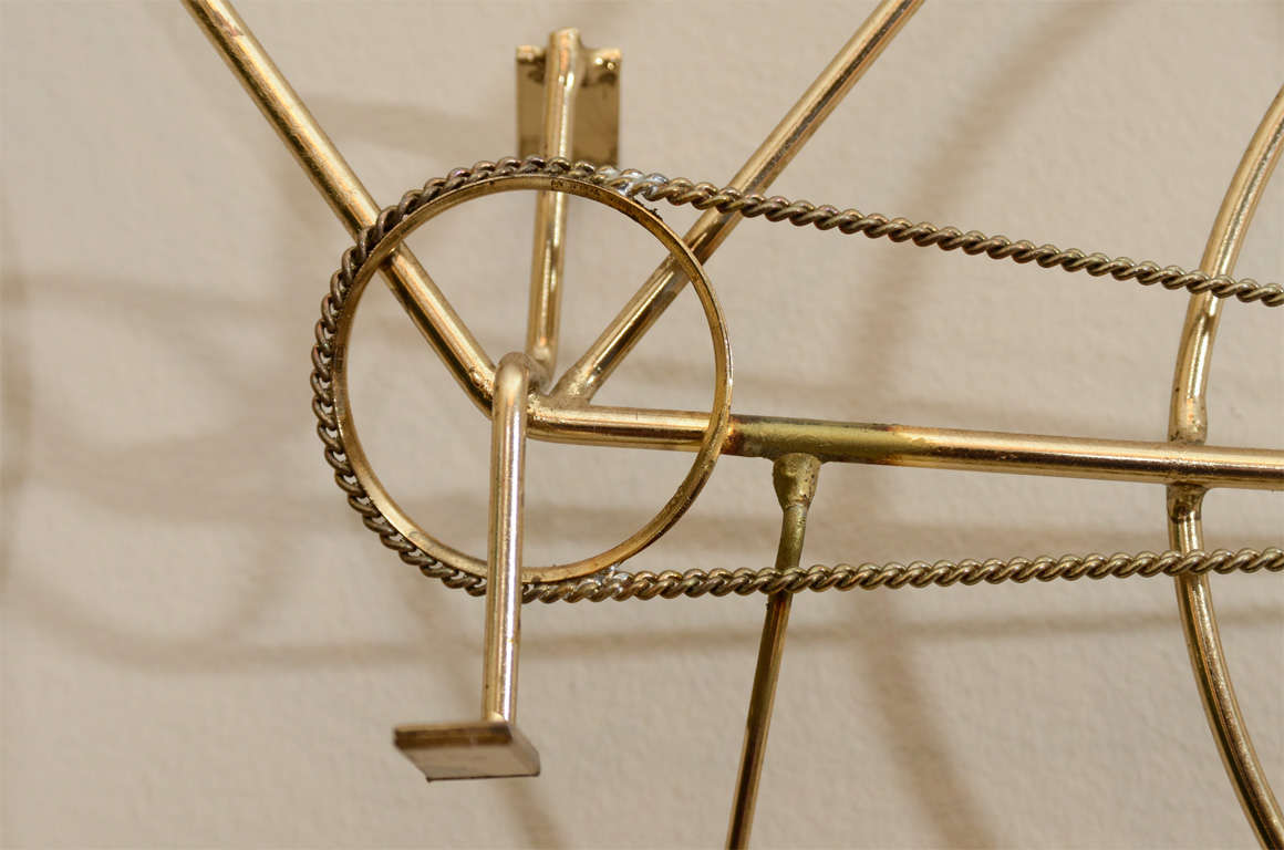 Mid Century Brass Bicycle Sculpture by Curtis Jere 3